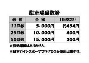 thumbnail of 駐車場回数券案内