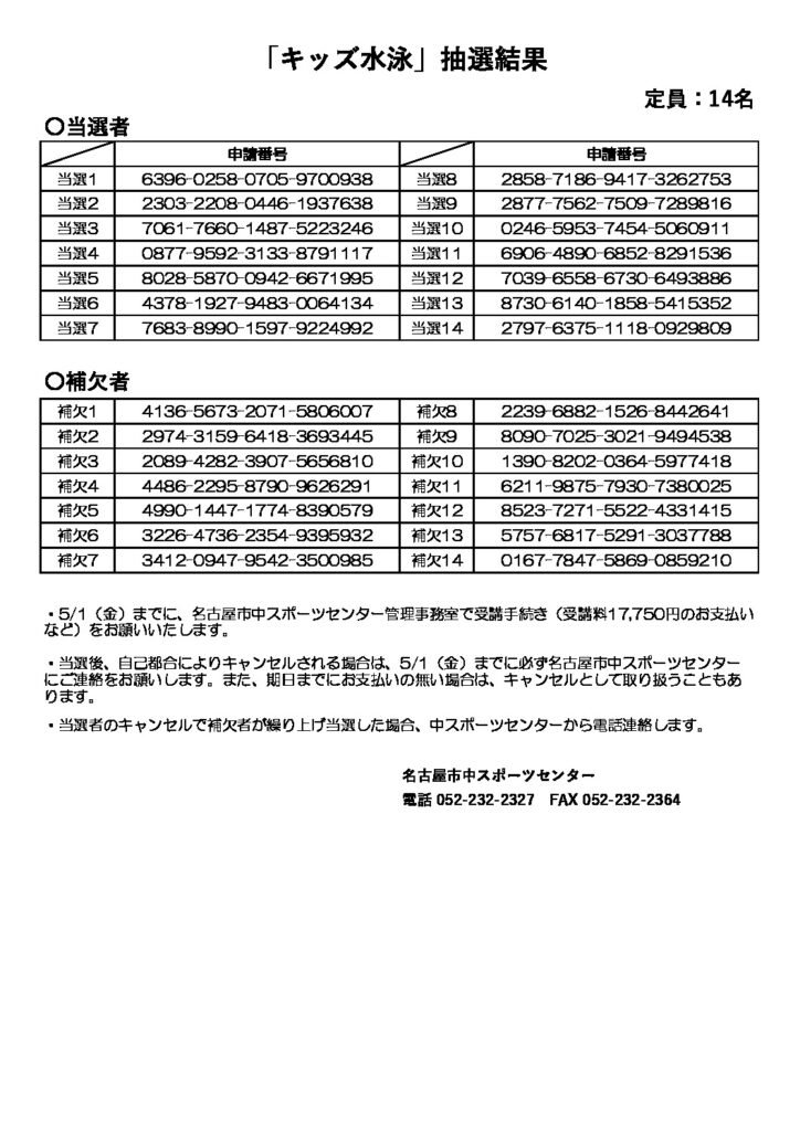 キッズ水泳のサムネイル