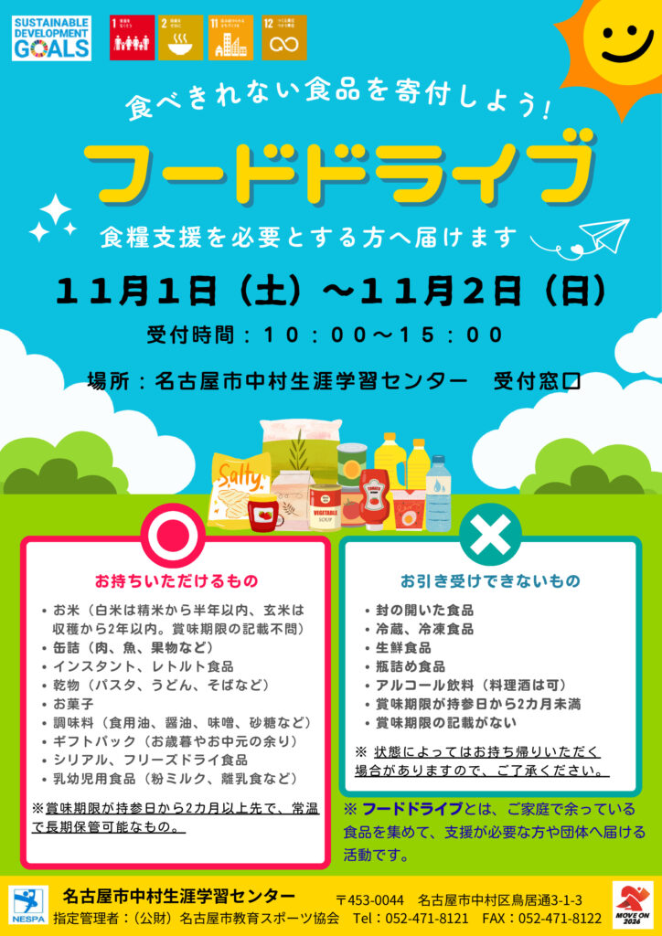 R7フードドライブ（中村生涯）ちらしのサムネイル