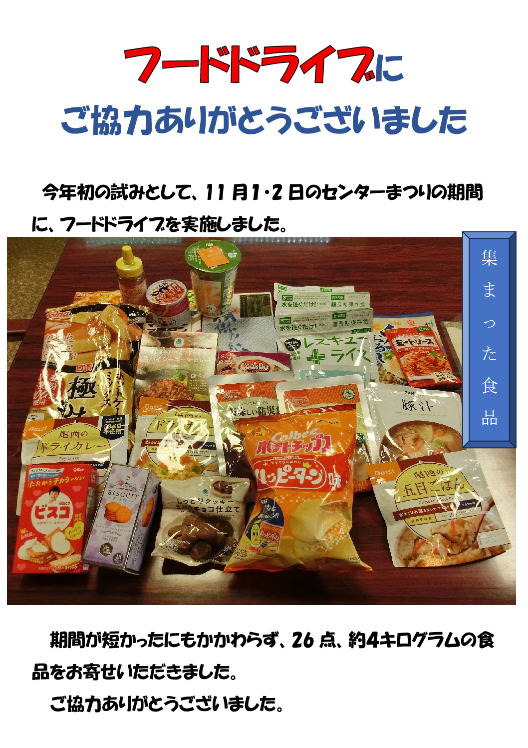 フードドライブのサムネイル