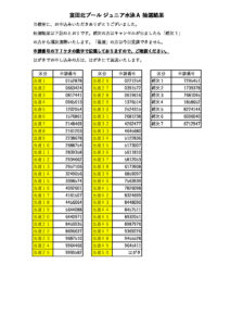 R8-1 ジュニア水泳A結果一覧のサムネイル