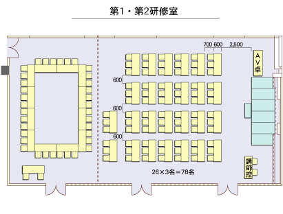 第1･第2研修室