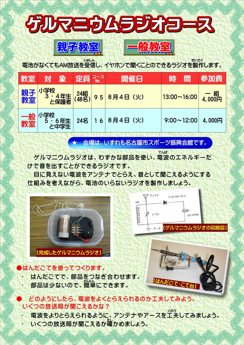ゲルマニウムラジオコース